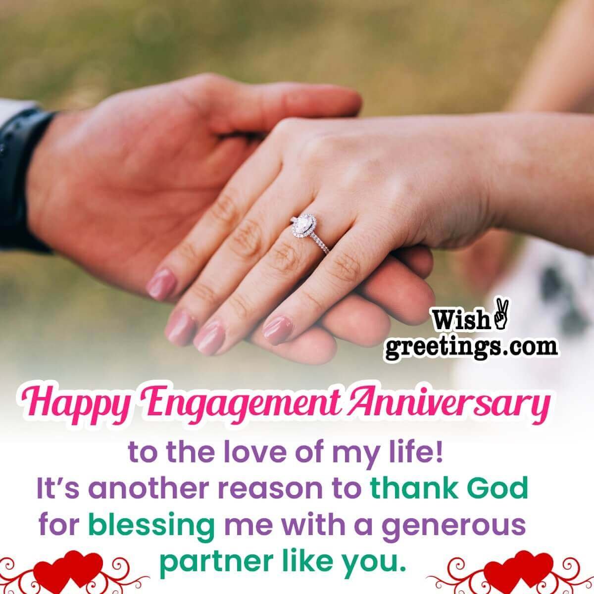 Engagement Anniversary Wishes - Wish Greetings