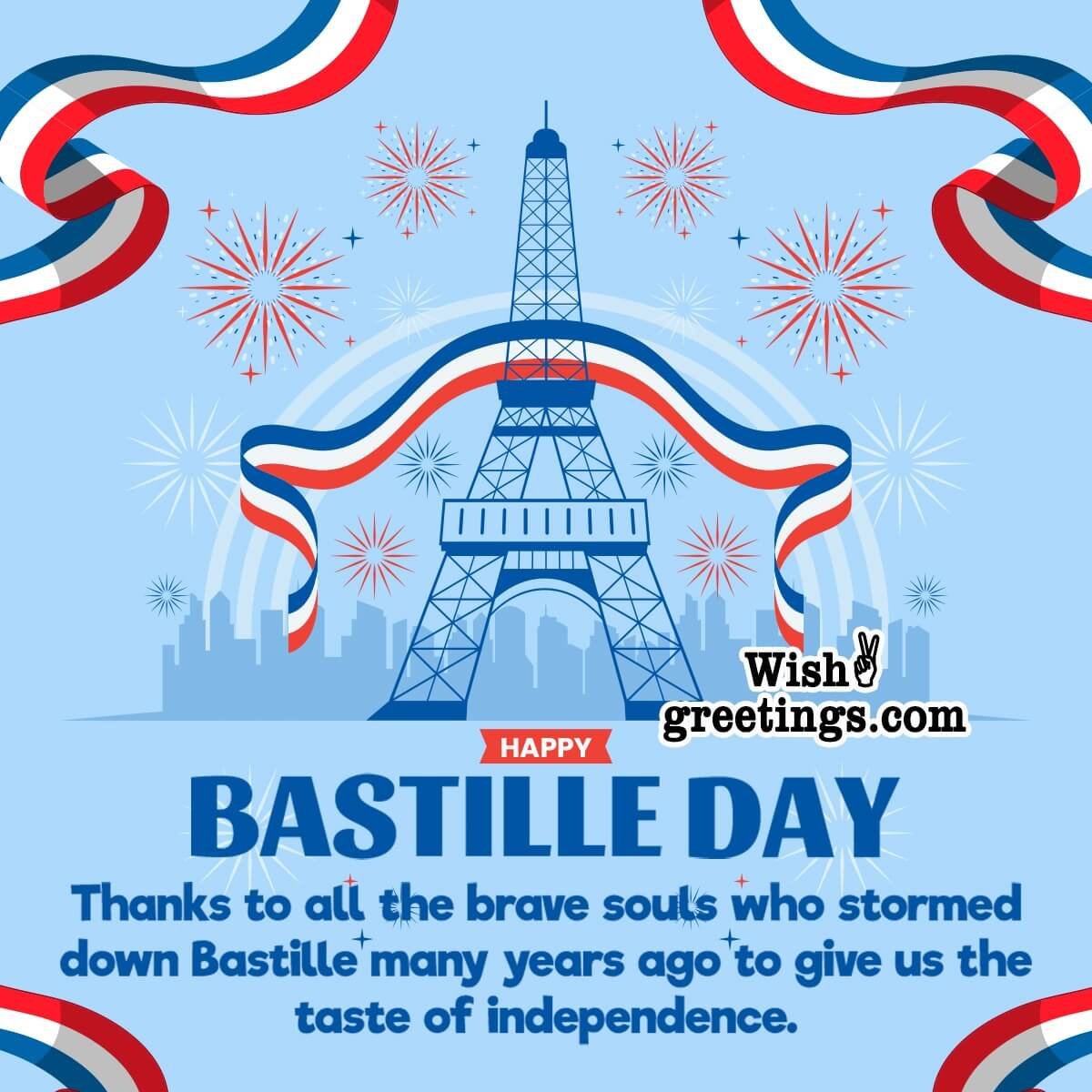 Bastille Day Thanks Message