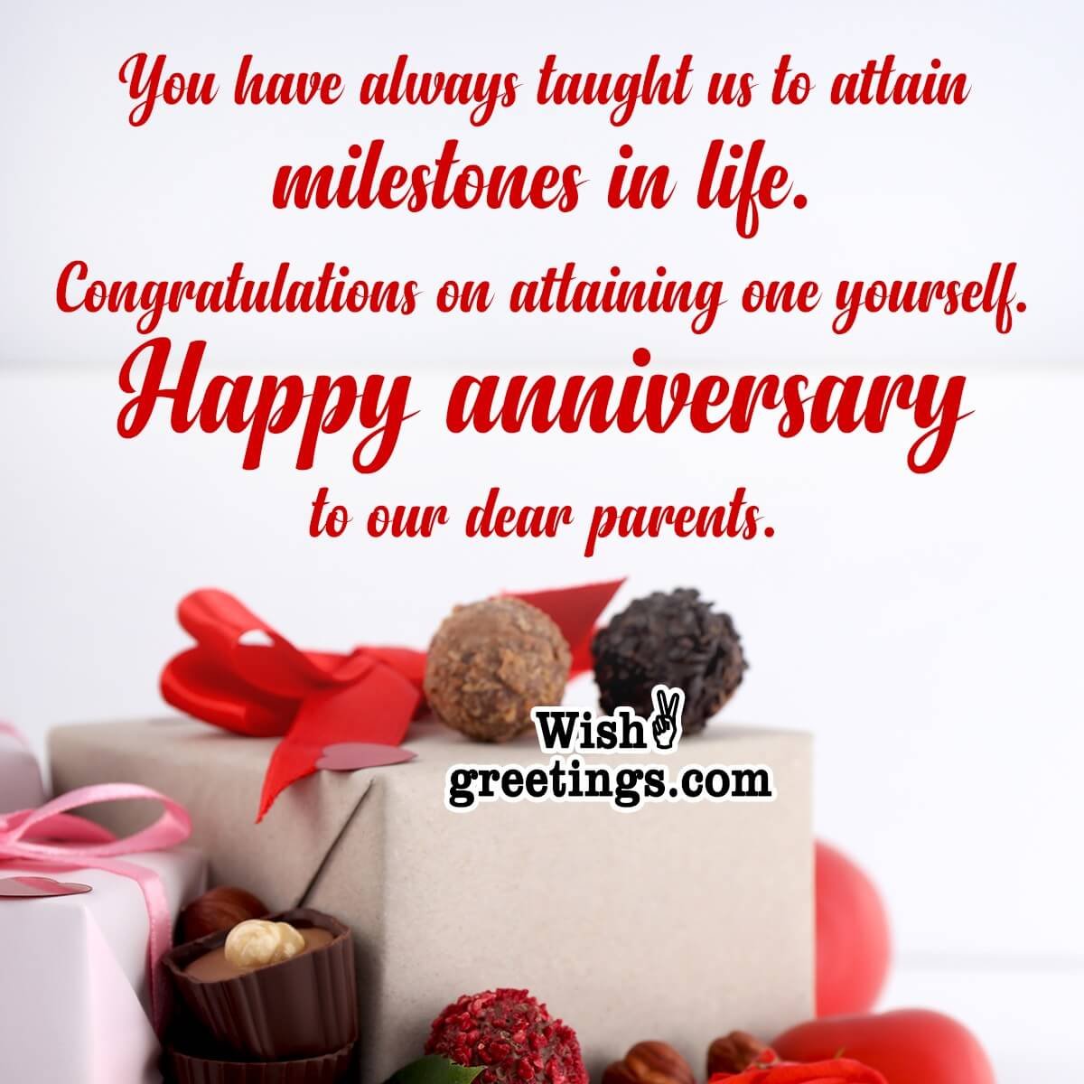 Happy Anniversary Message For Parents