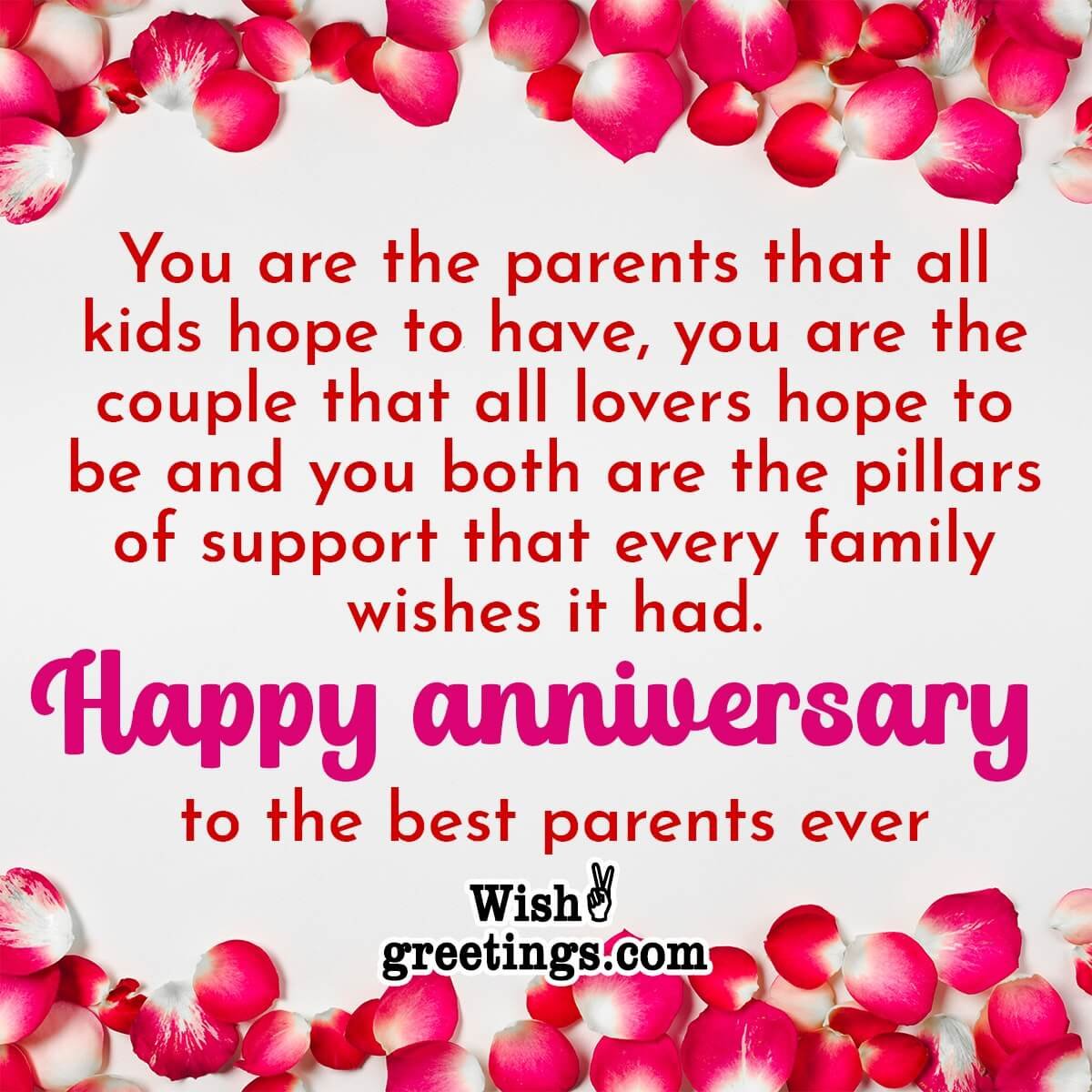 Happy Anniversary To Best Parents