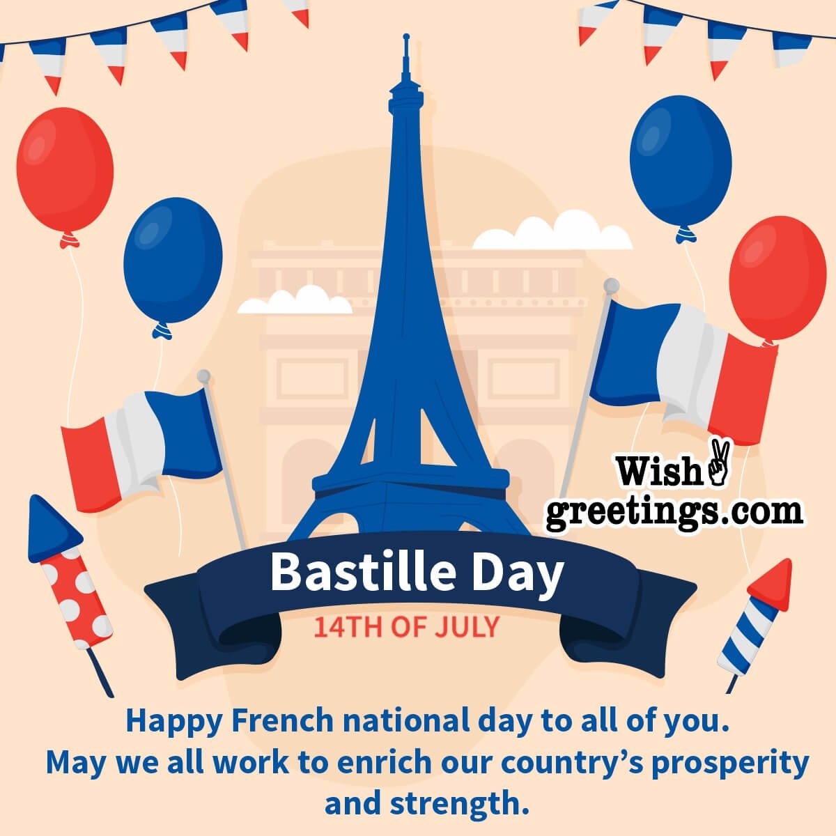Happy Bastille Day Greeting