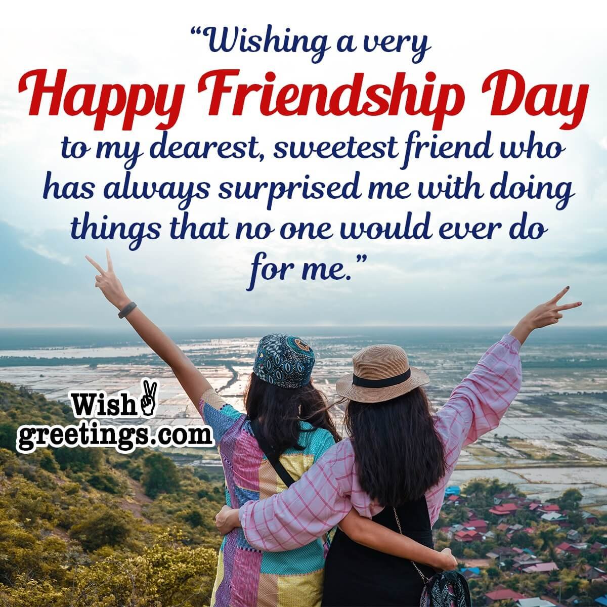 Wishing A Very Happy Friendship Day