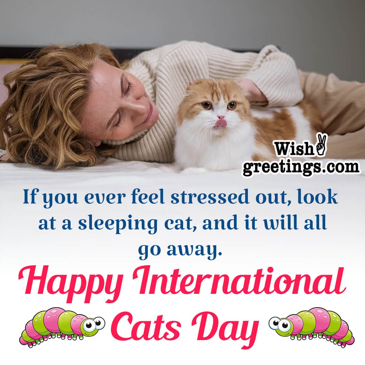 Happy International Cat Day Message