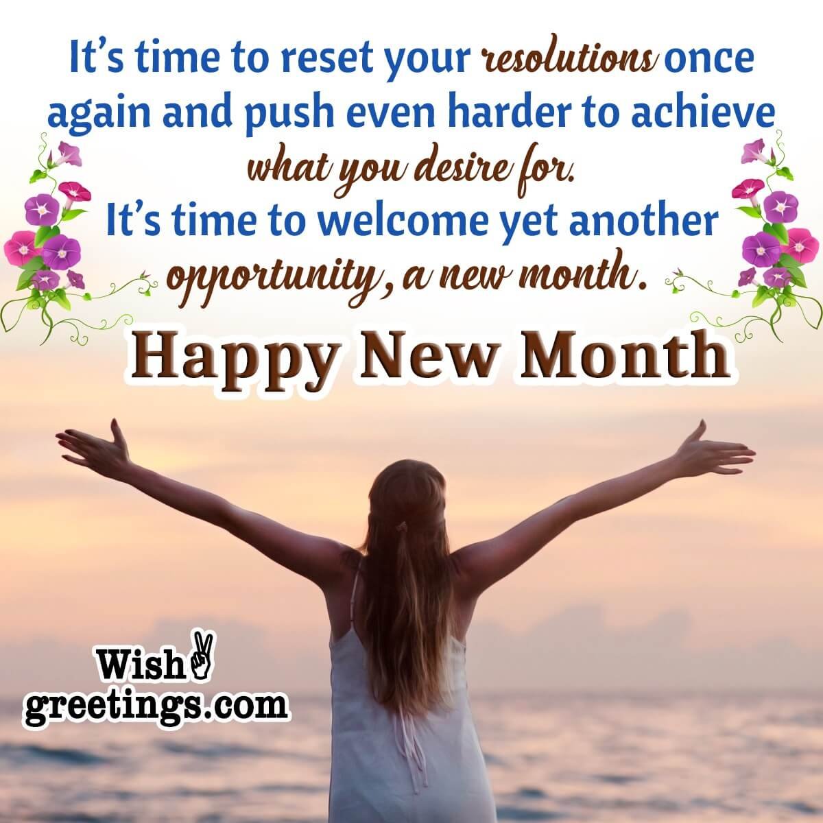 Happy New Month Inspirational