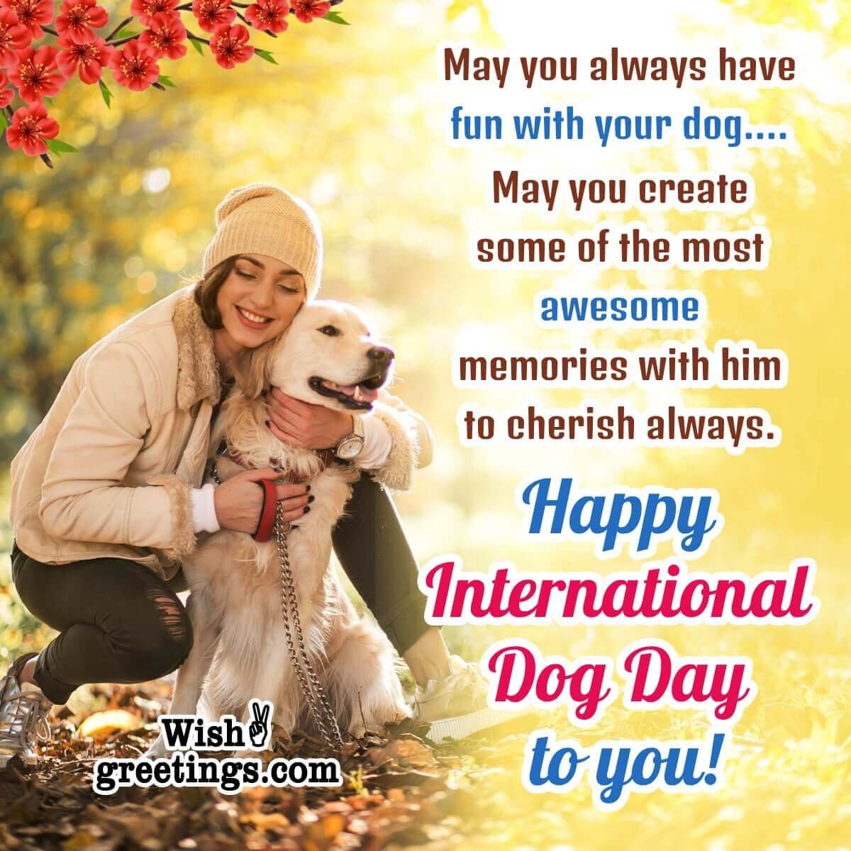 International dog day Quotes And Messages