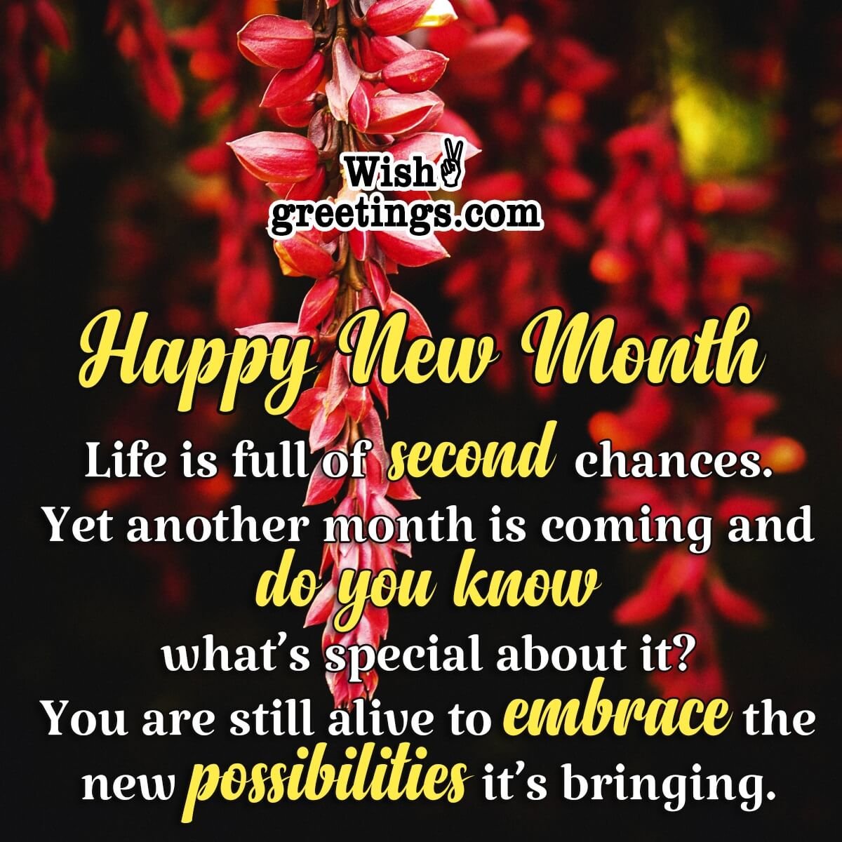 New Month Inspirational Messages