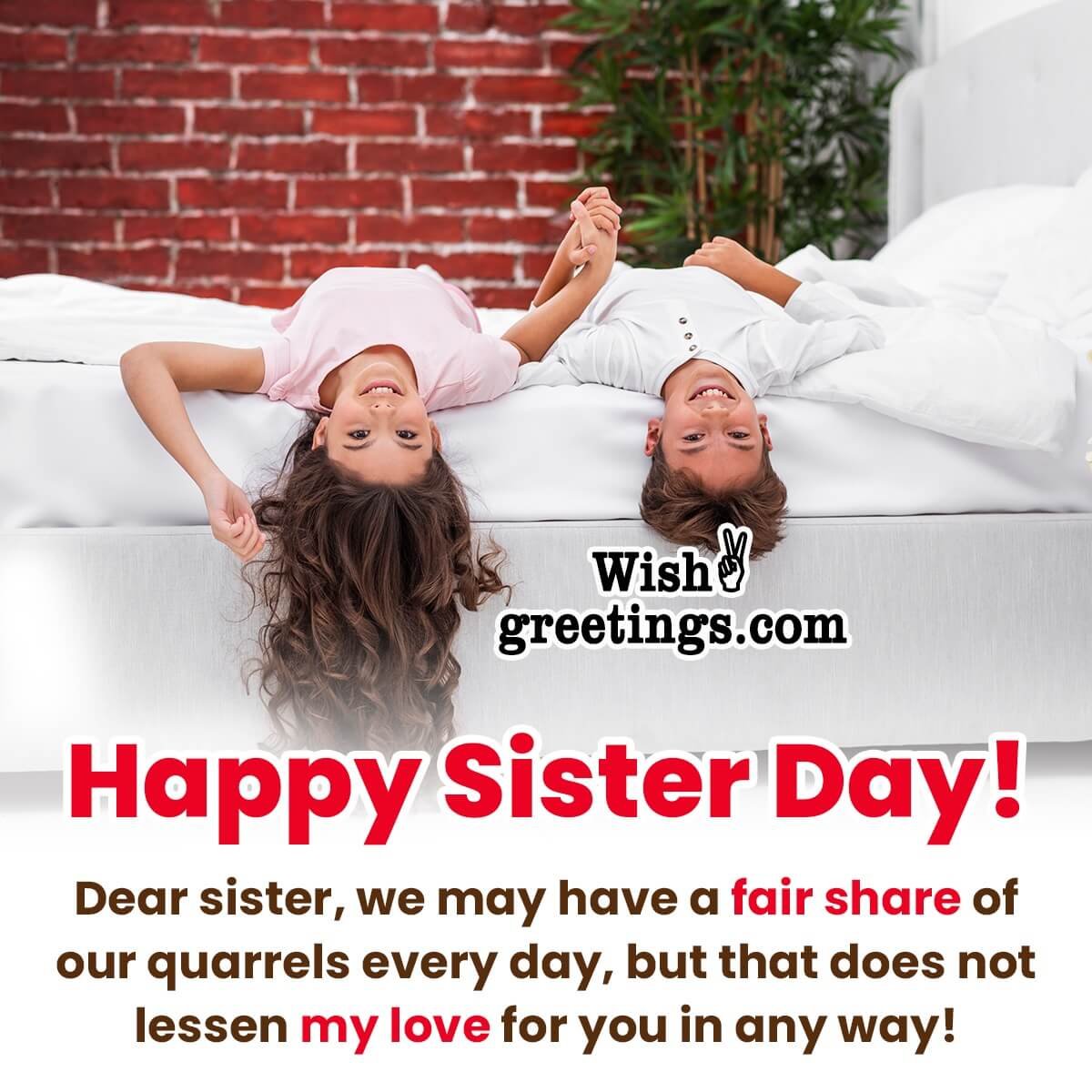 Sister’s Day Message From Brother