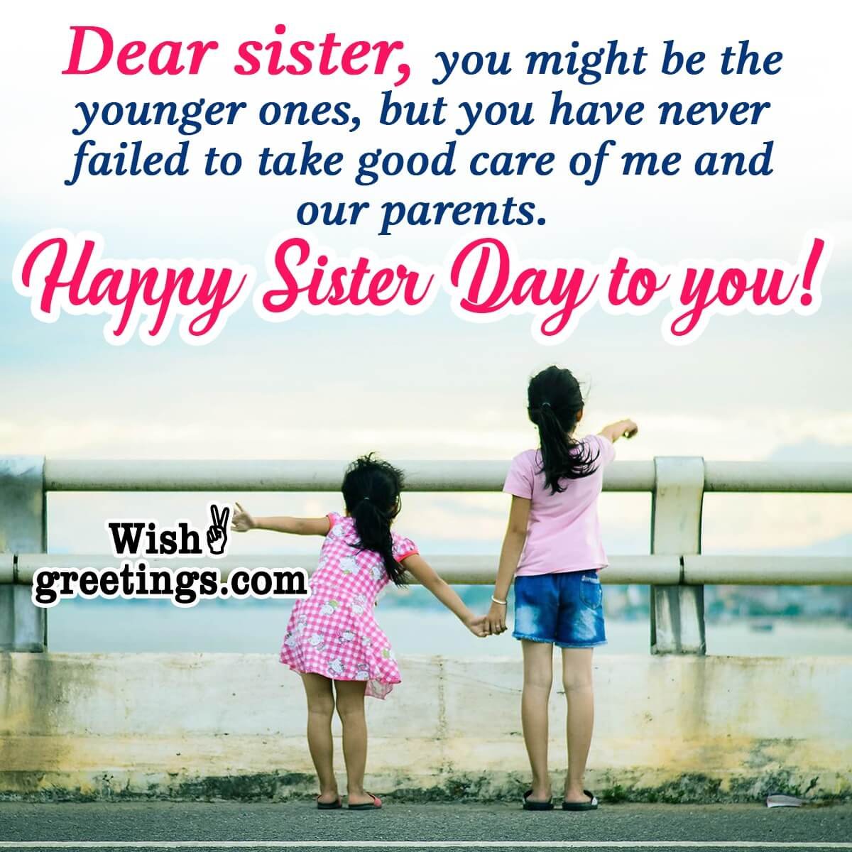 Sisters Day Wishes Messages - Wish Greetings