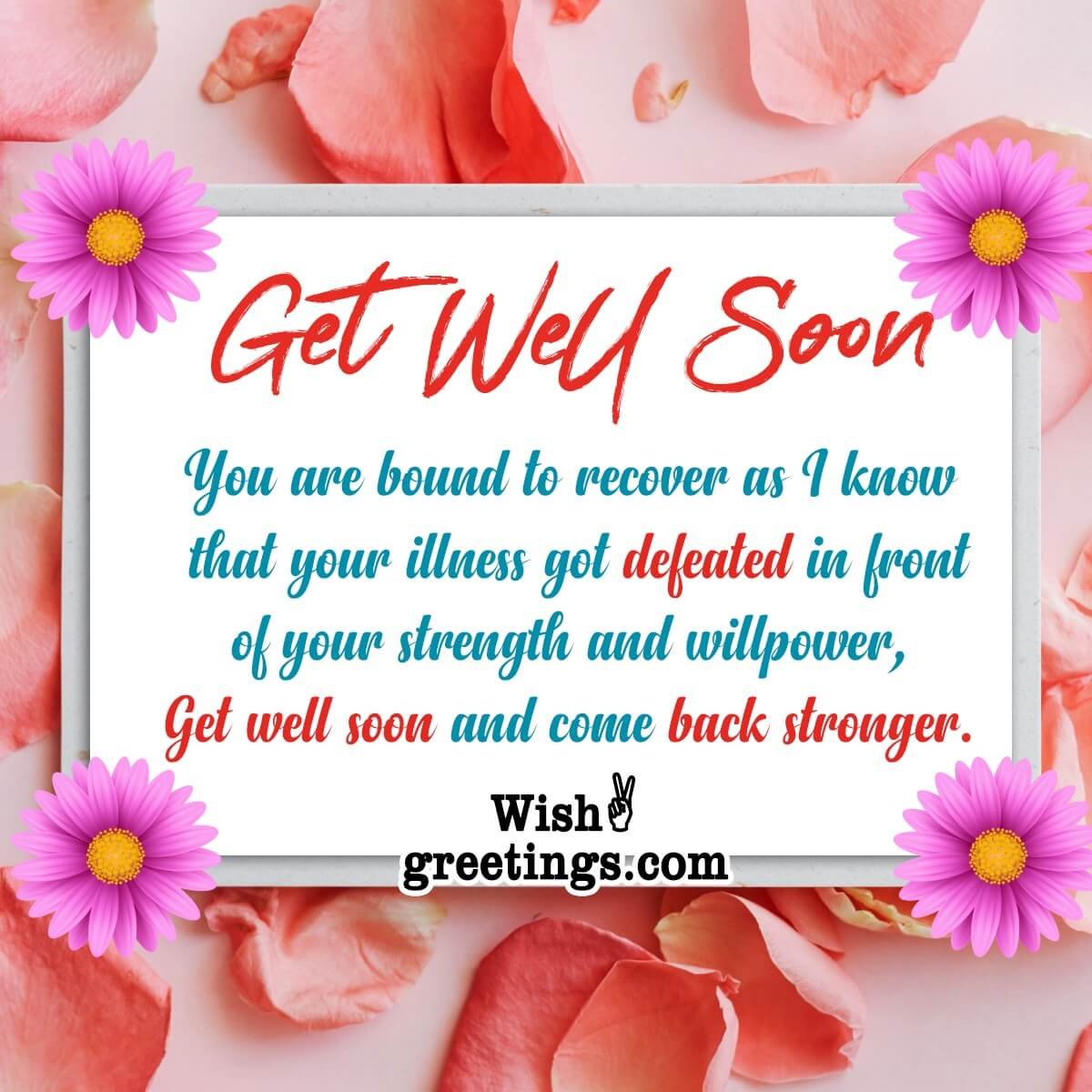 Get Well Soon Card Messages - Wish Greetings