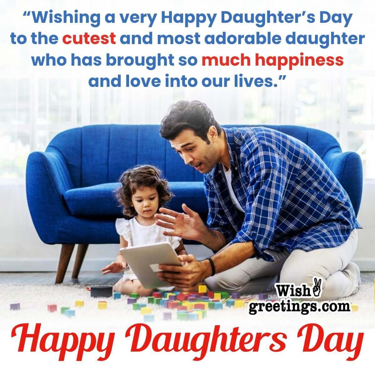 Happy Daughters Day To My Cutest Daughter