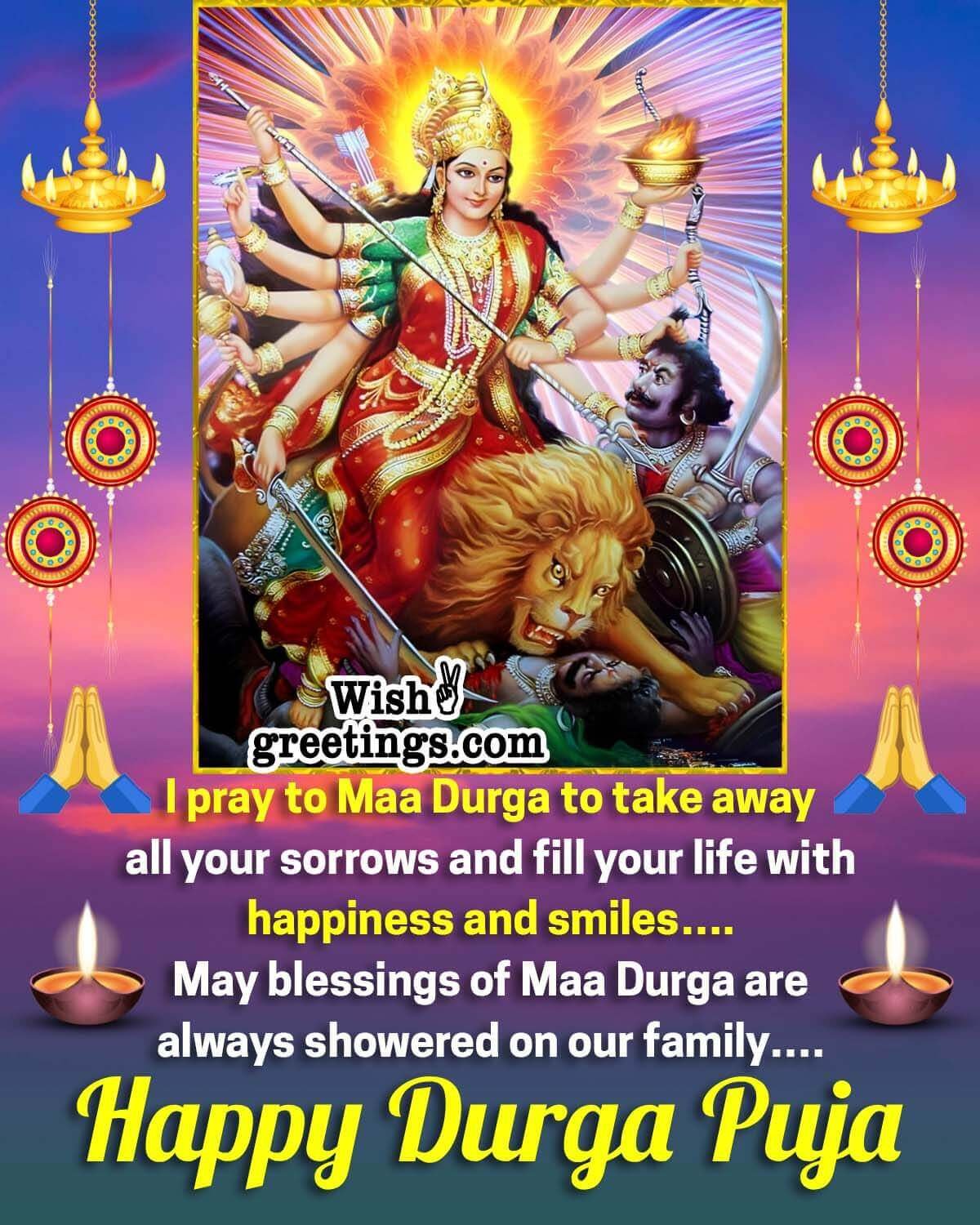 Durga Puja Blessing Image