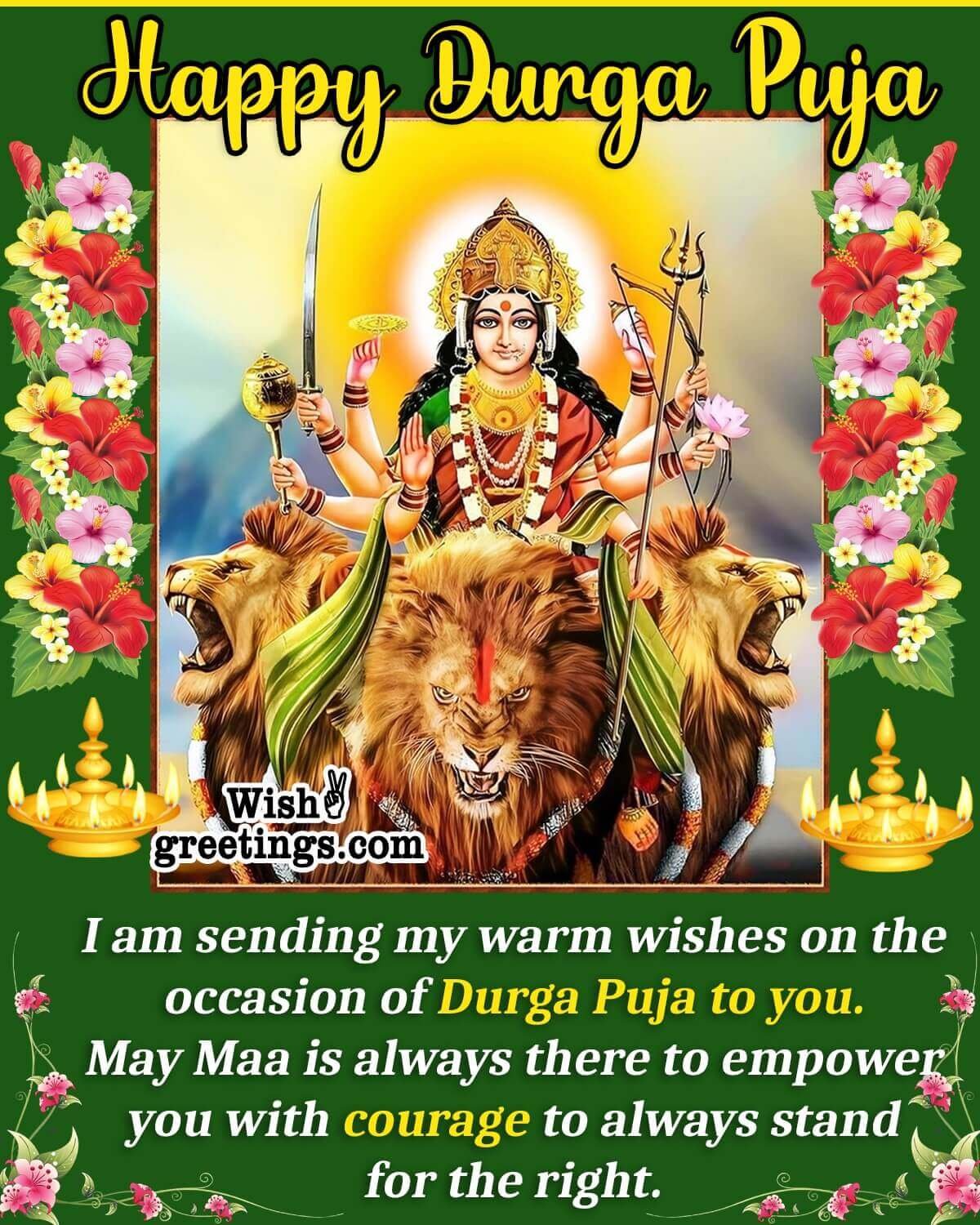 Durga Puja Message Image