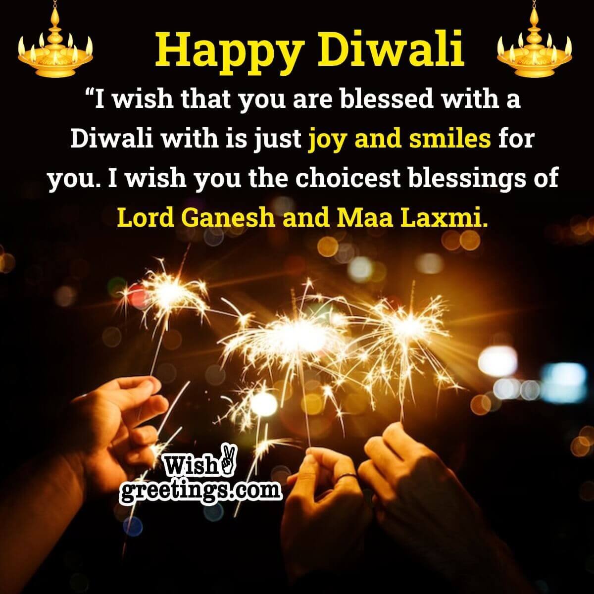 Happy Diwali Blessing Picture