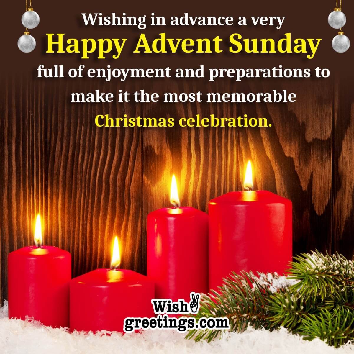 Advance Happy Advent Sunday Wish