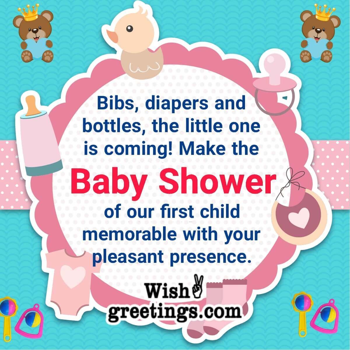 Baby Shower Invitation For Friends