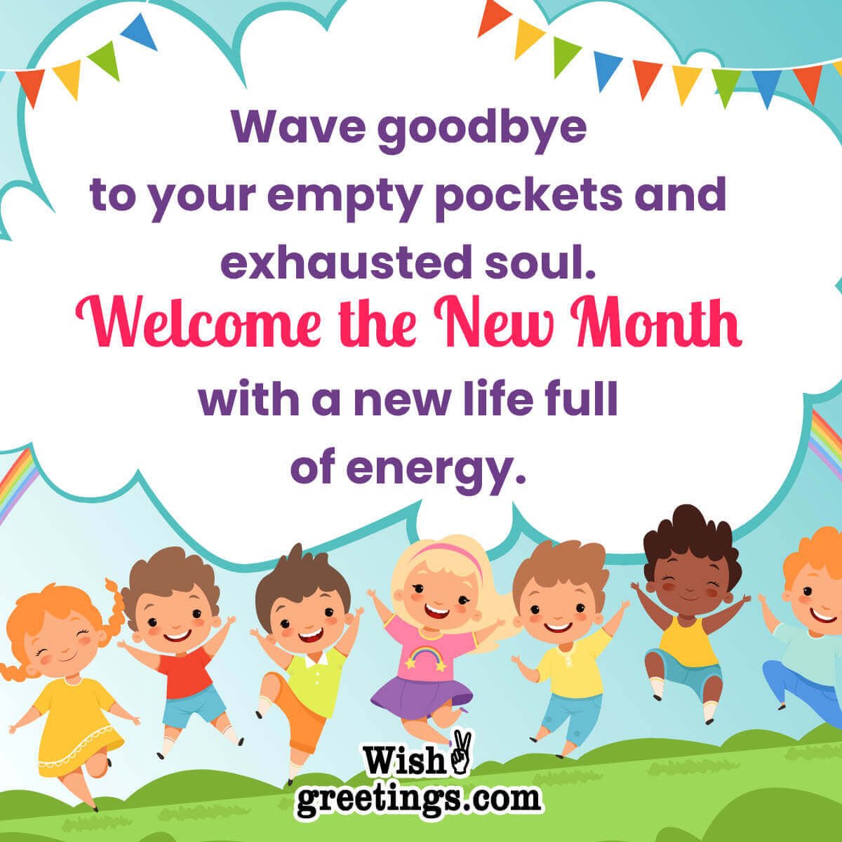 Funny New Month Message Image