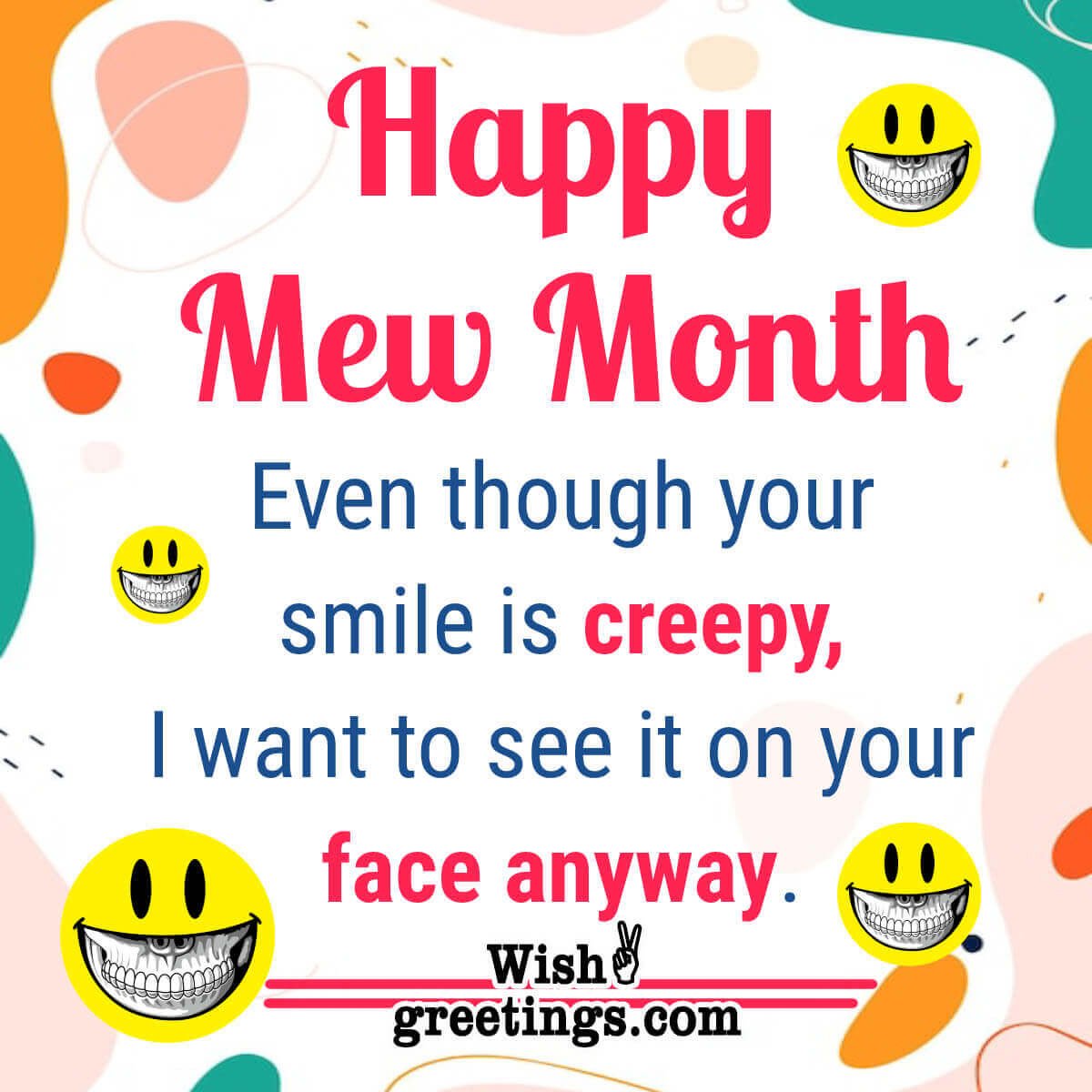 Happy New Month Funny Message Pic