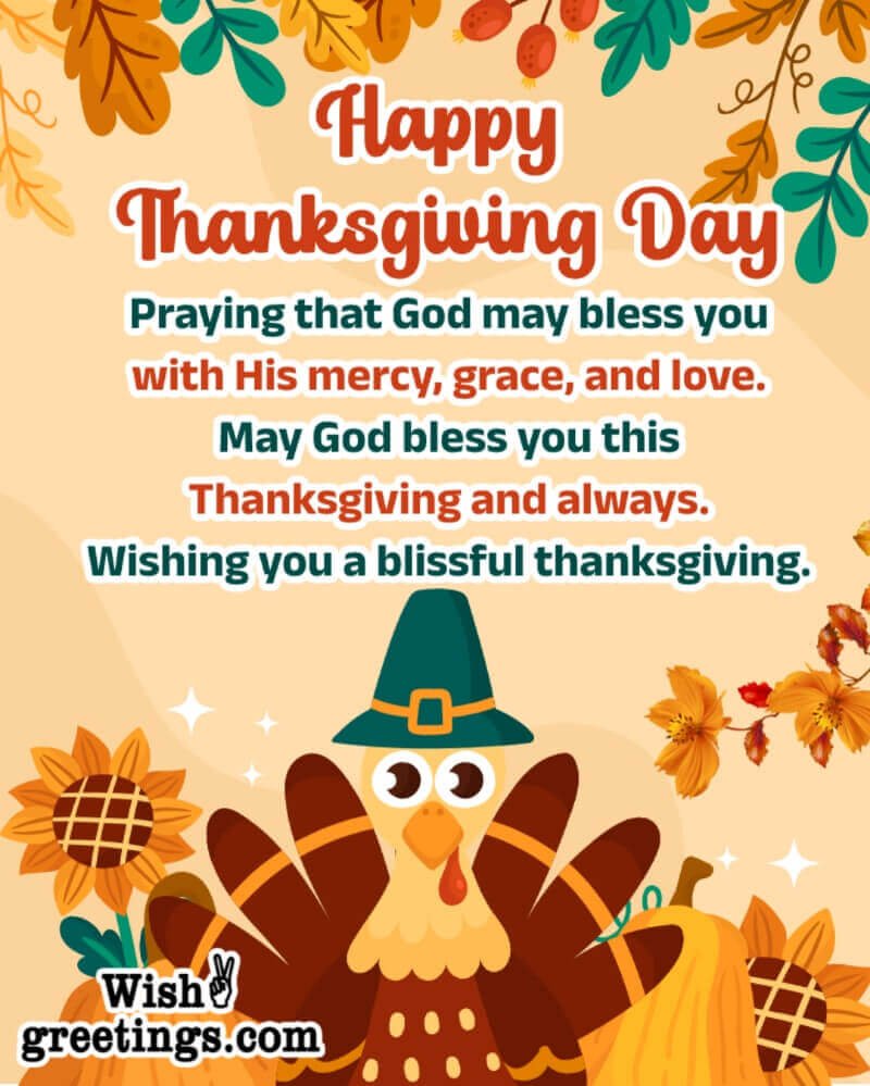Happy Thanksgiving Blessings Image