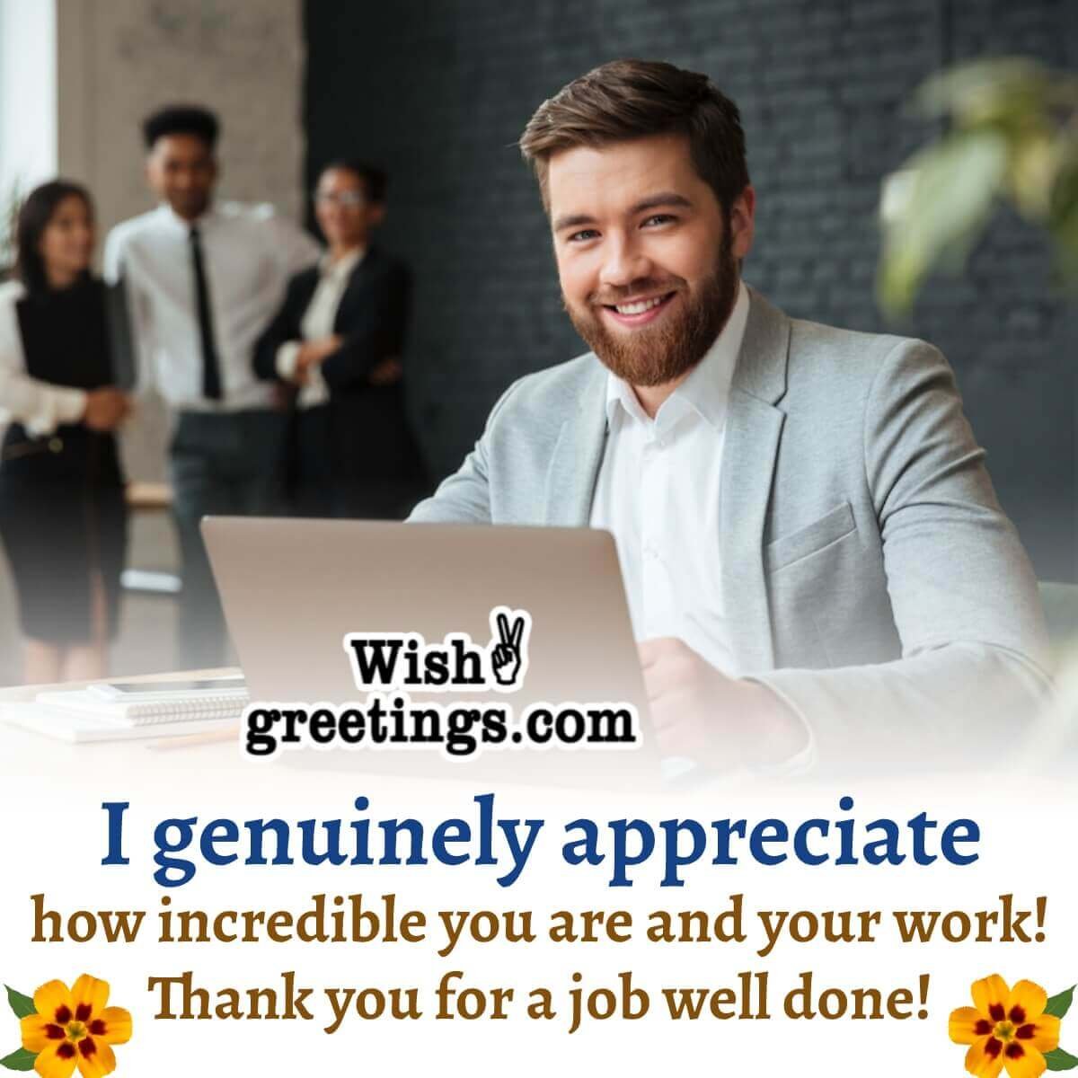 Wonderful Appreciation Message For Employees