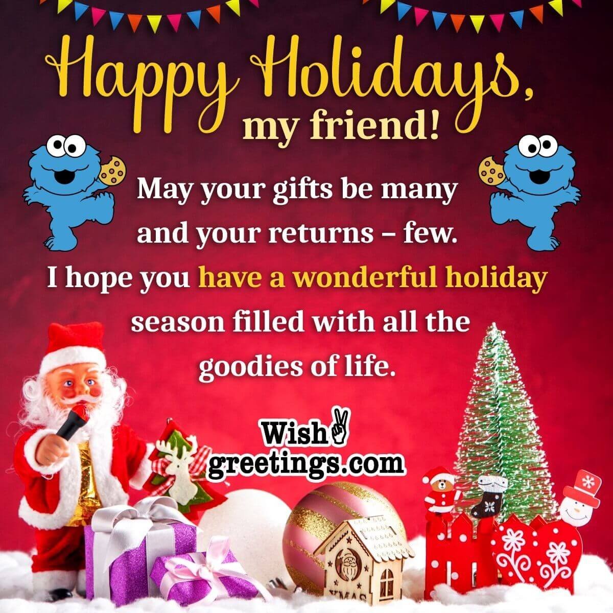 Best Holiday Season Message Picture For Friend