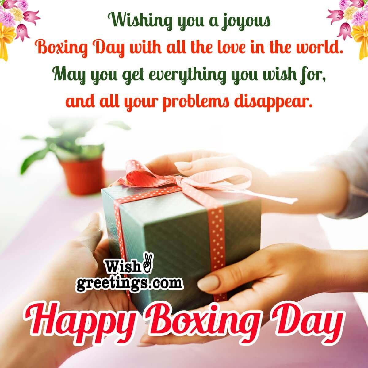 Boxing Day Greeting Image