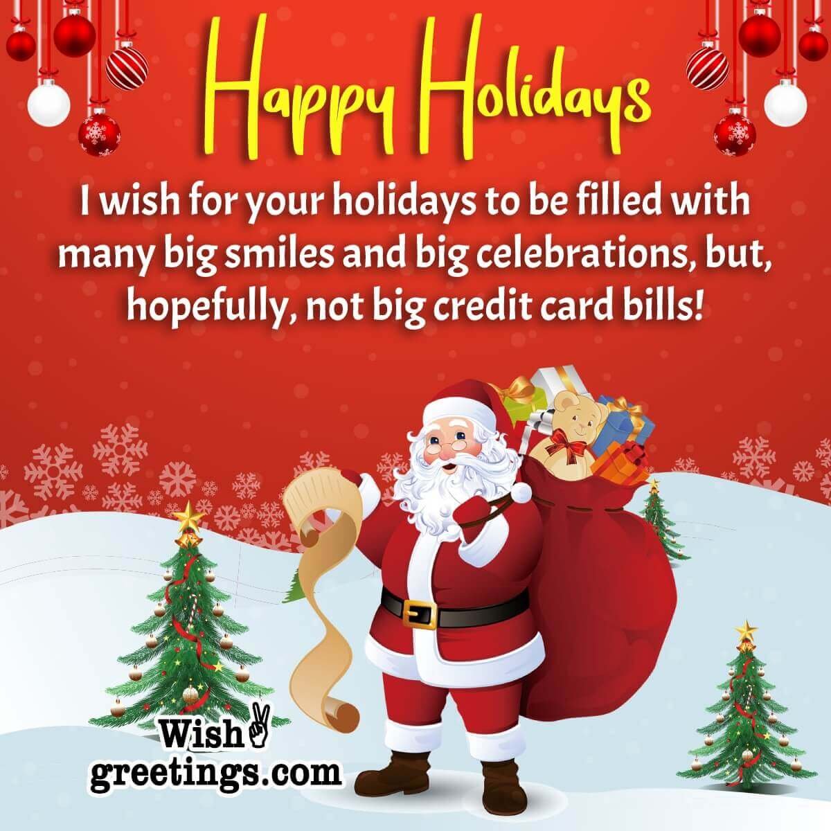 Funny Holiday Season Message Image