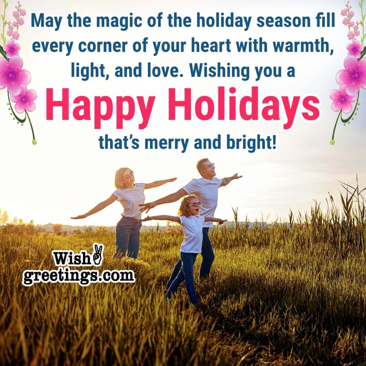 Happy Holiday Message Picture