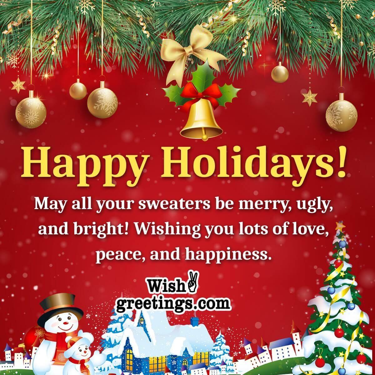 Happy Holiday Season Message Photo