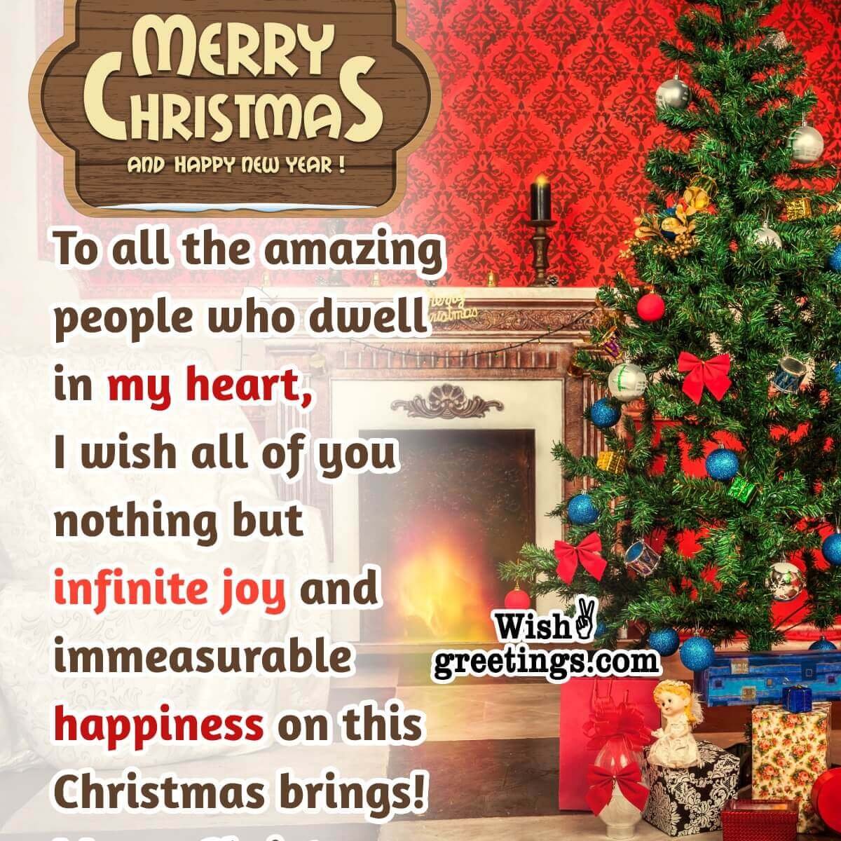 Merry Christmas And Happy New Year Message Photo