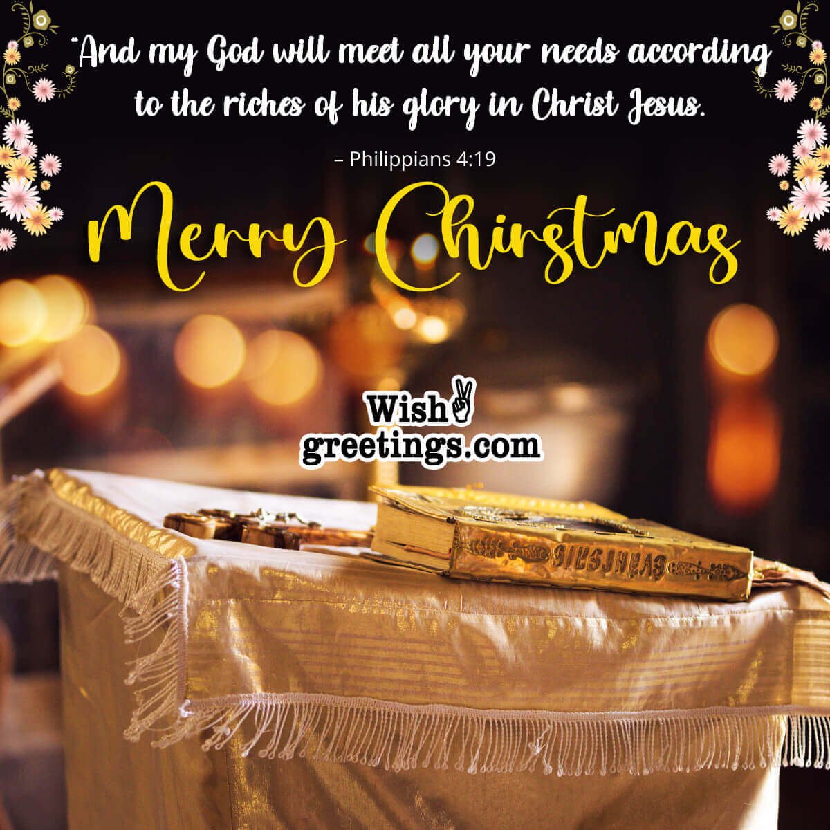 Merry Christmas Bible Verses Quote Photo