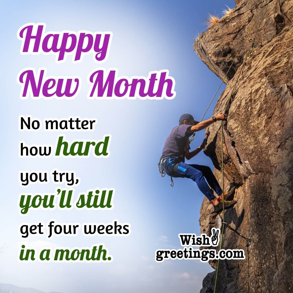 Funny Happy New Month Message