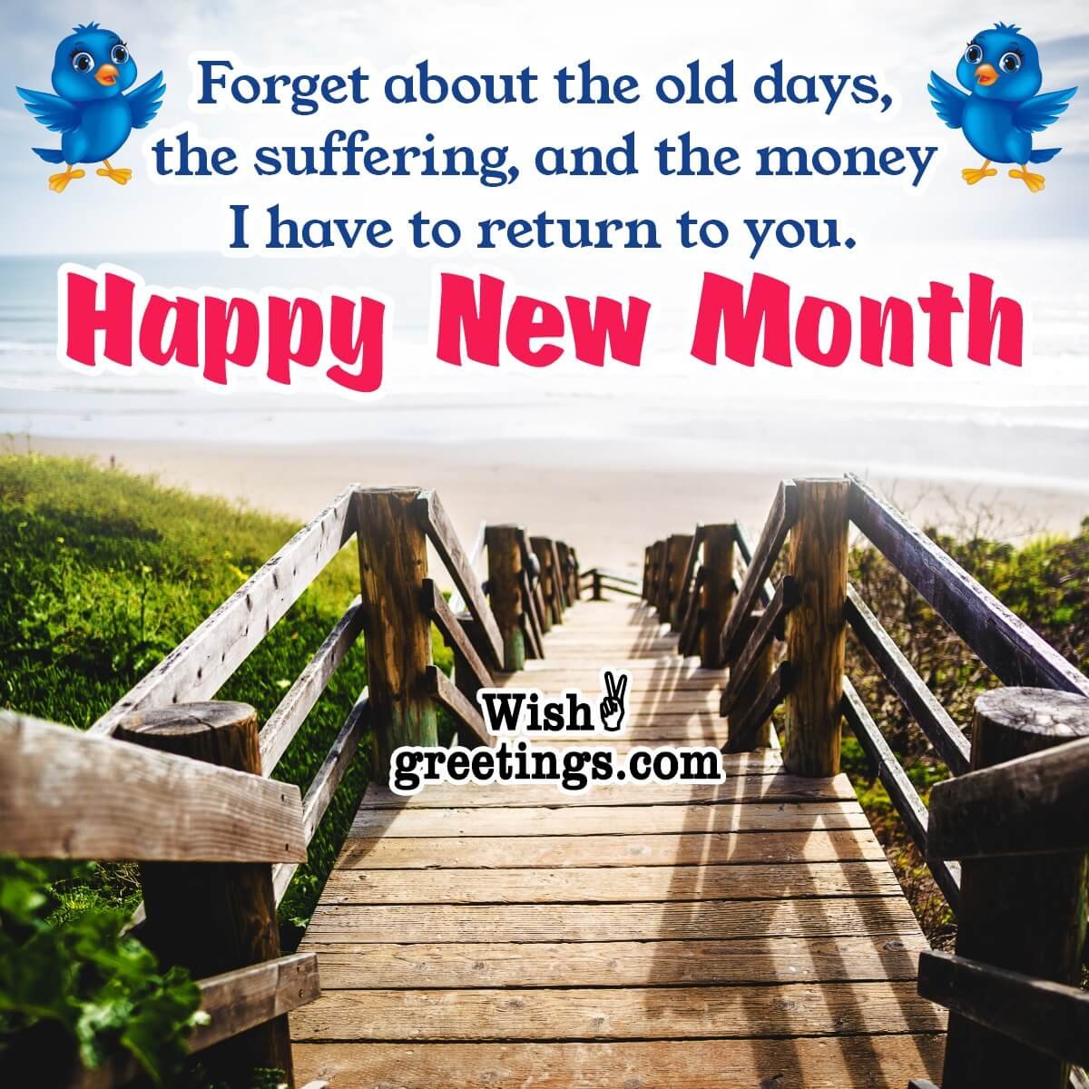 Funny Happy New Month Messages