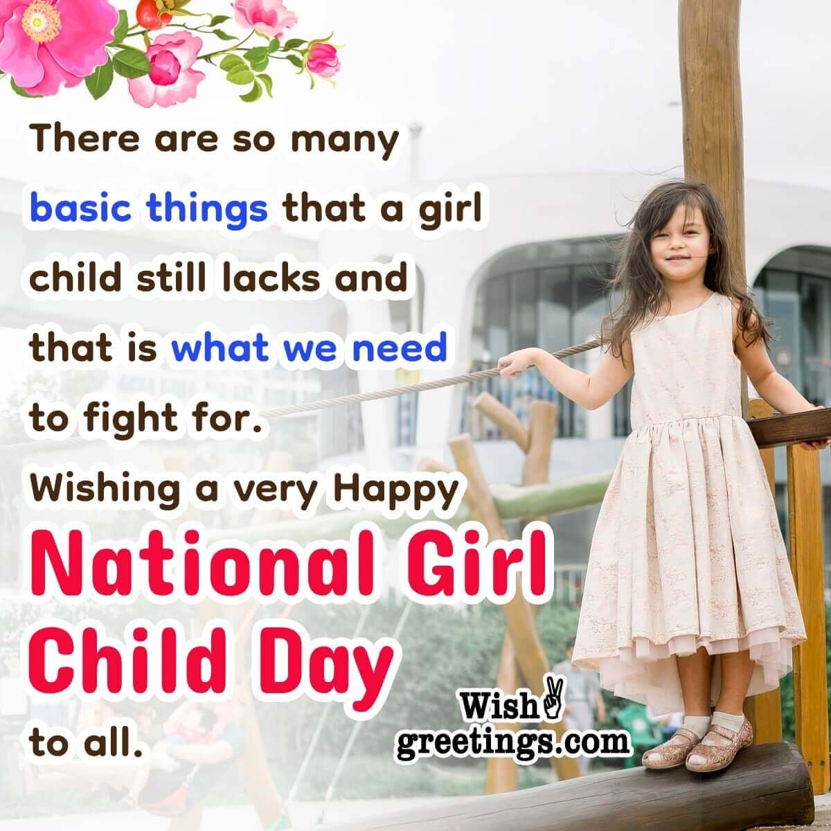National Girl Child Day Wishes Messages