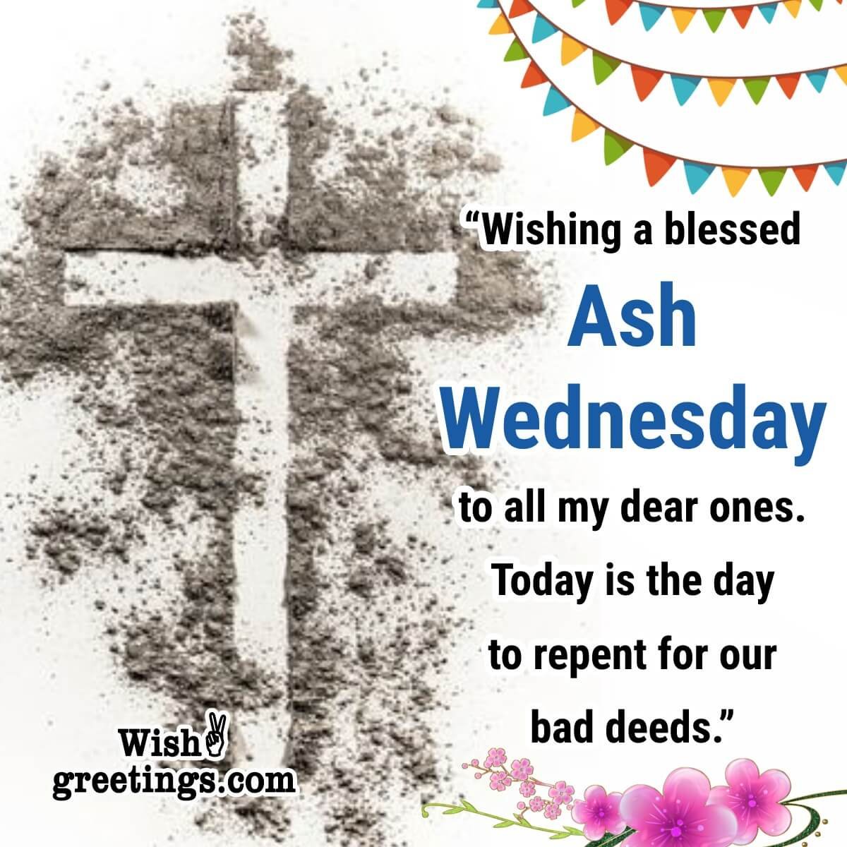 Happy Ash Wednesday Wishes