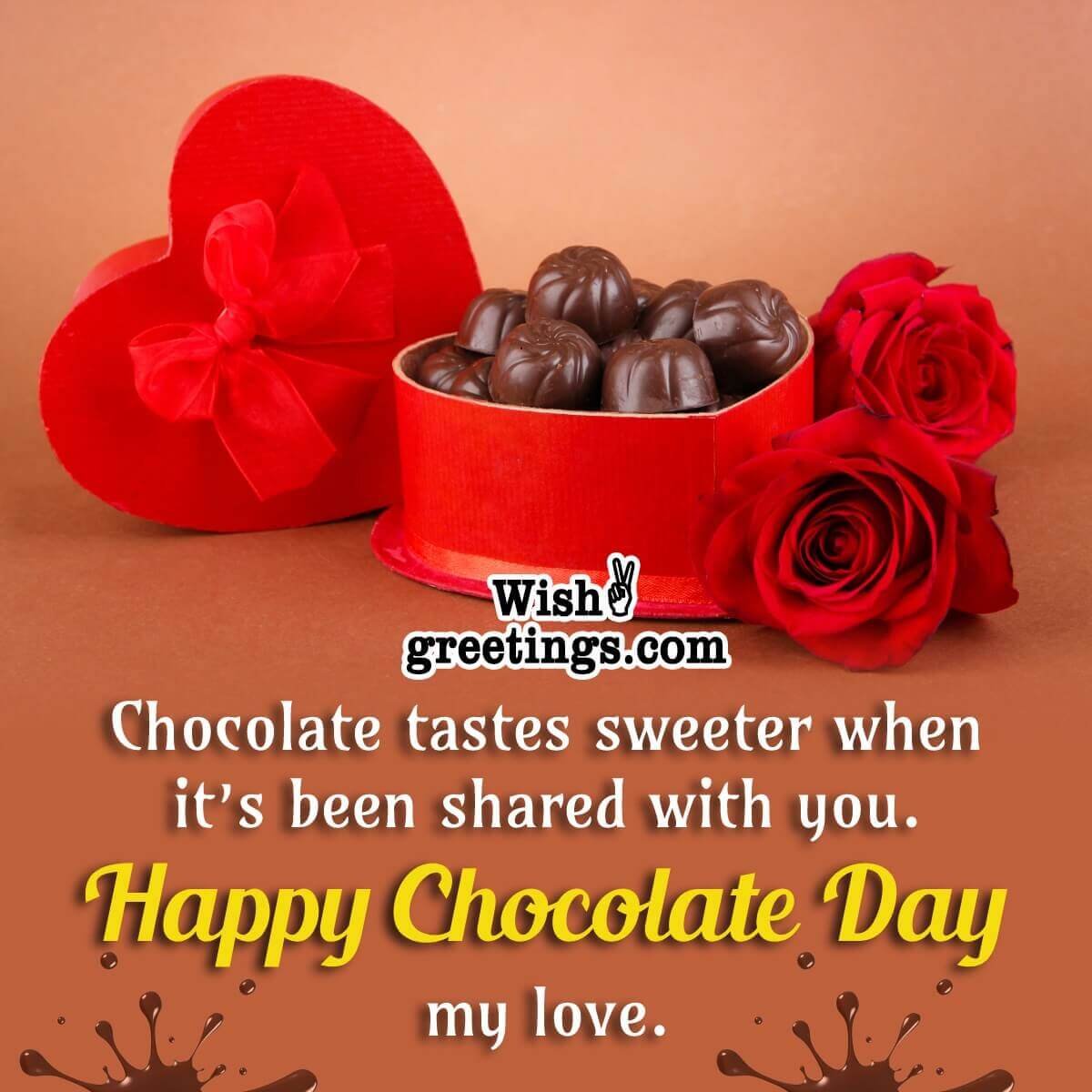 Happy Chocolate Day Wish Image For Bf