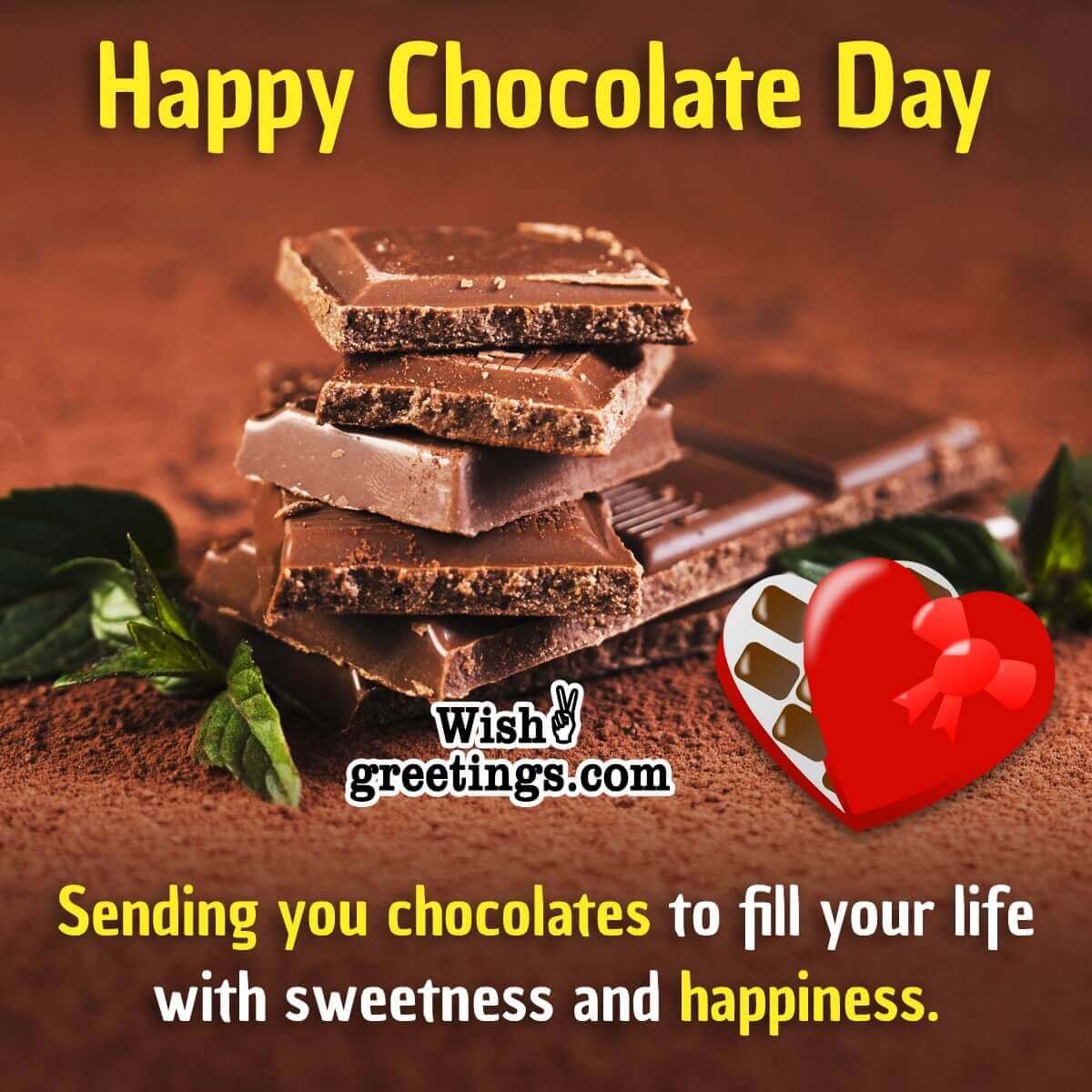 Happy Chocolate Day Wish Photo