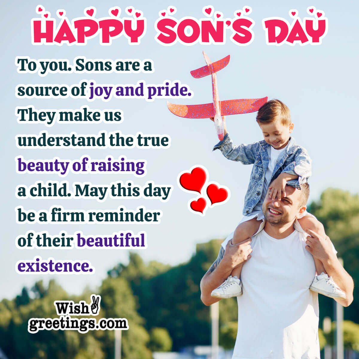 Happy Son’s Day Message Photo