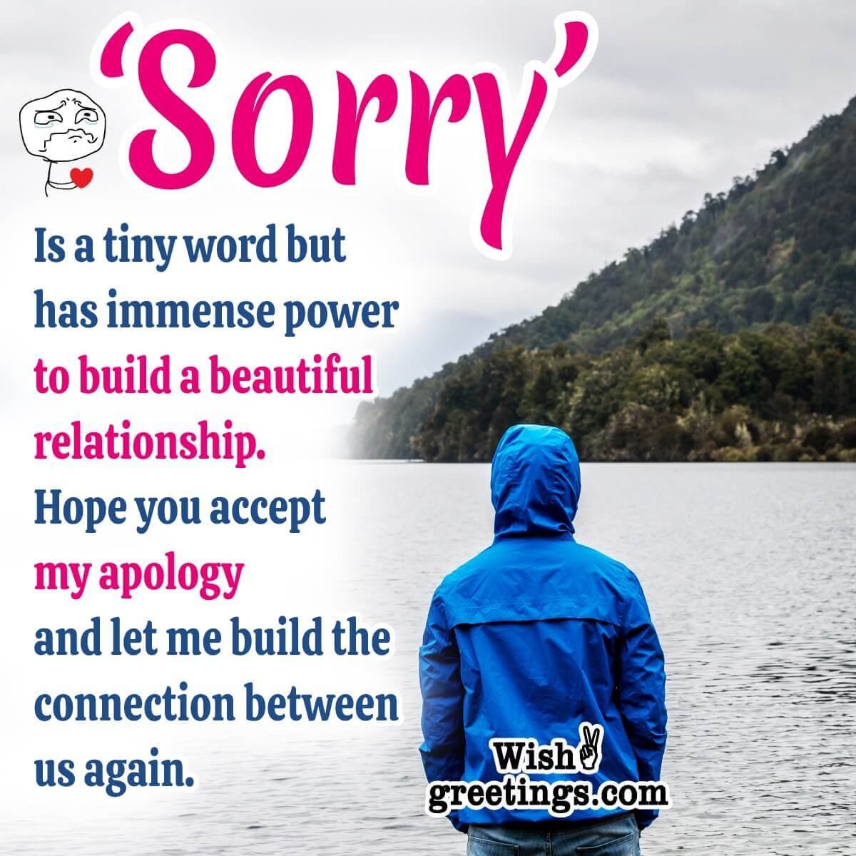 Best Sorry Message Image