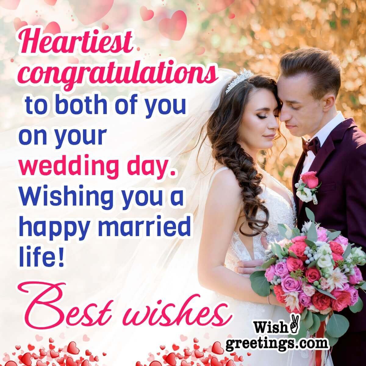 Best Wishes On Wedding Day Picture