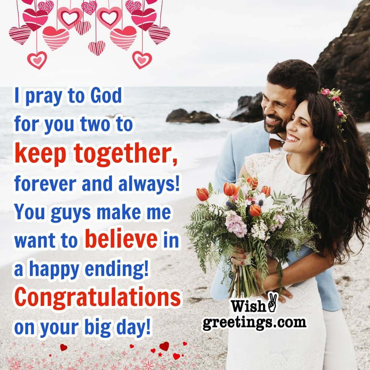 Blessed Christian Wedding Wish Pic