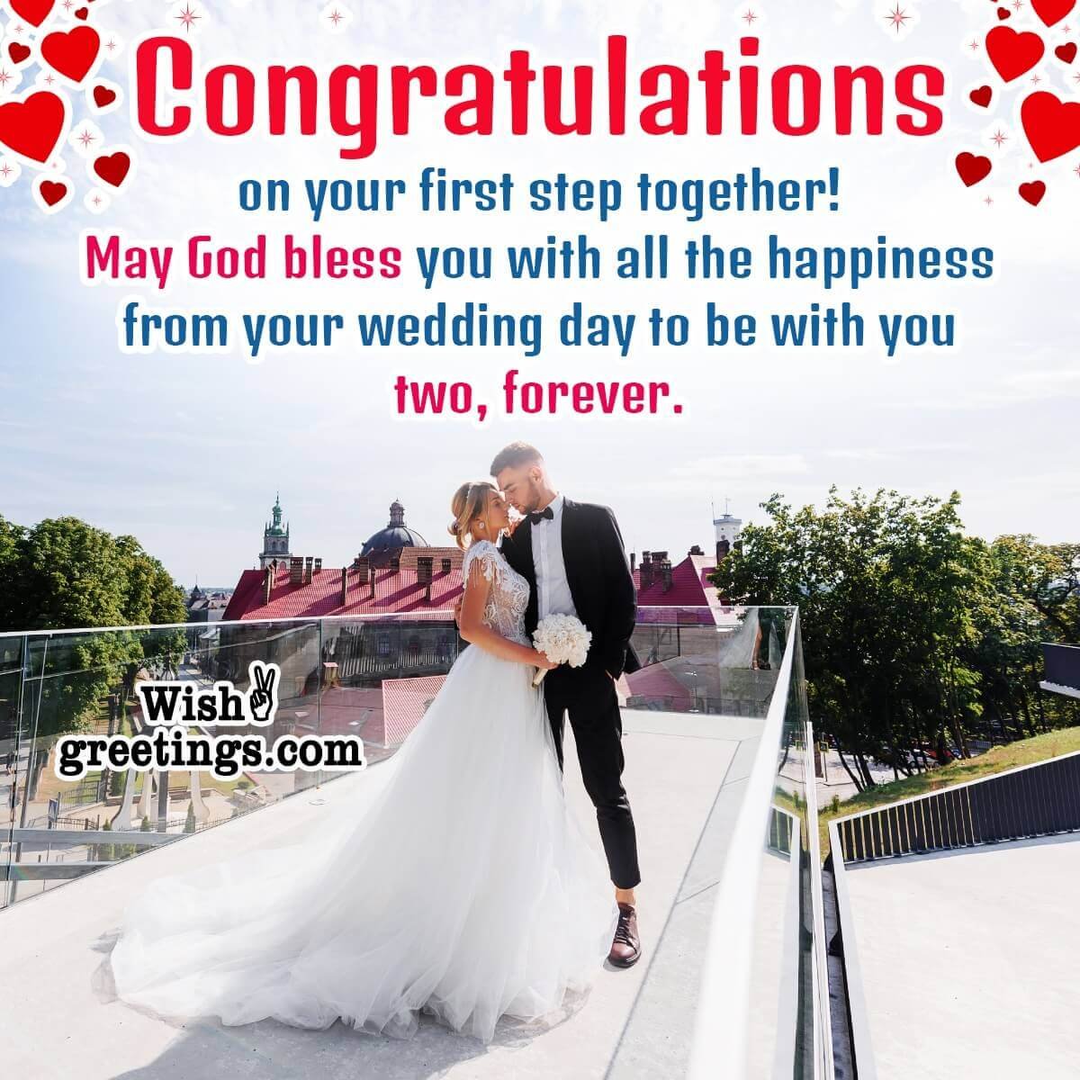 Congratulations On Wedding Wish Photo