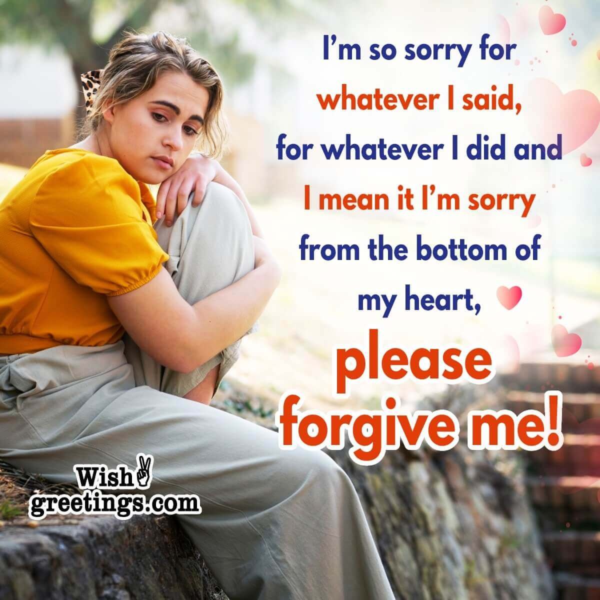 Forgive Me Message Picture