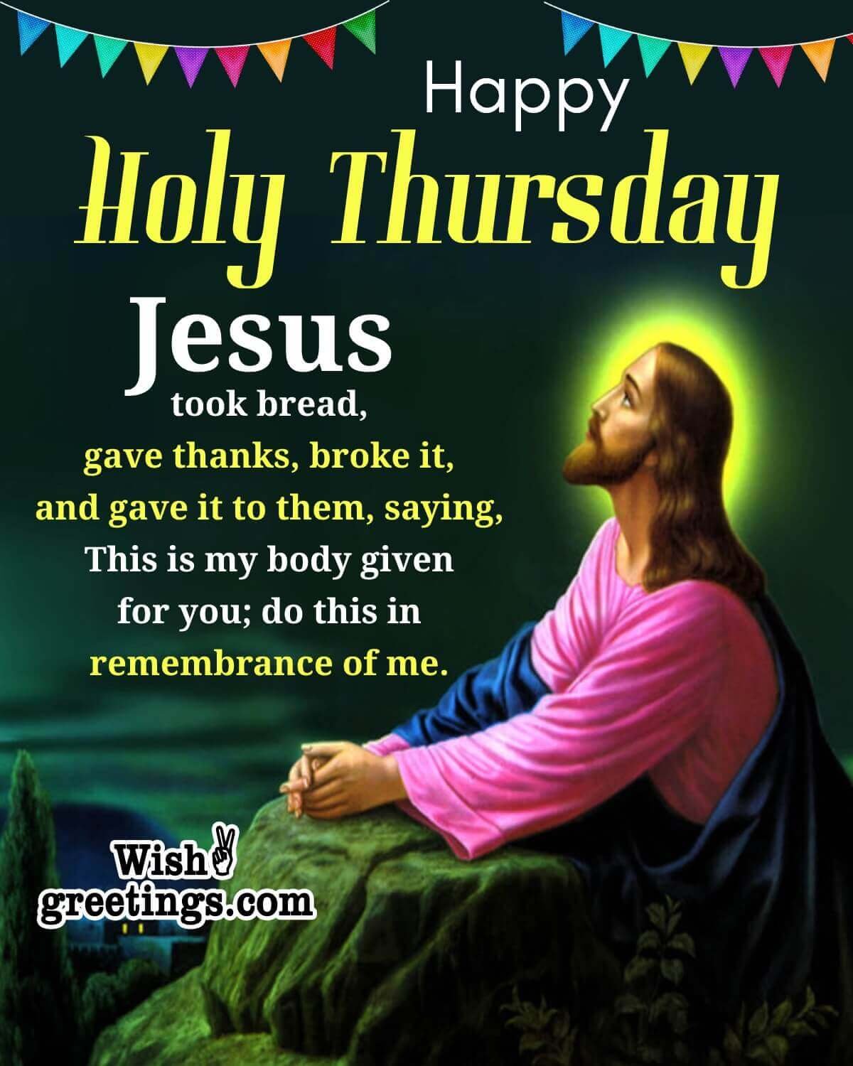 Maundy Thursday Wishes Messages - Wish Greetings