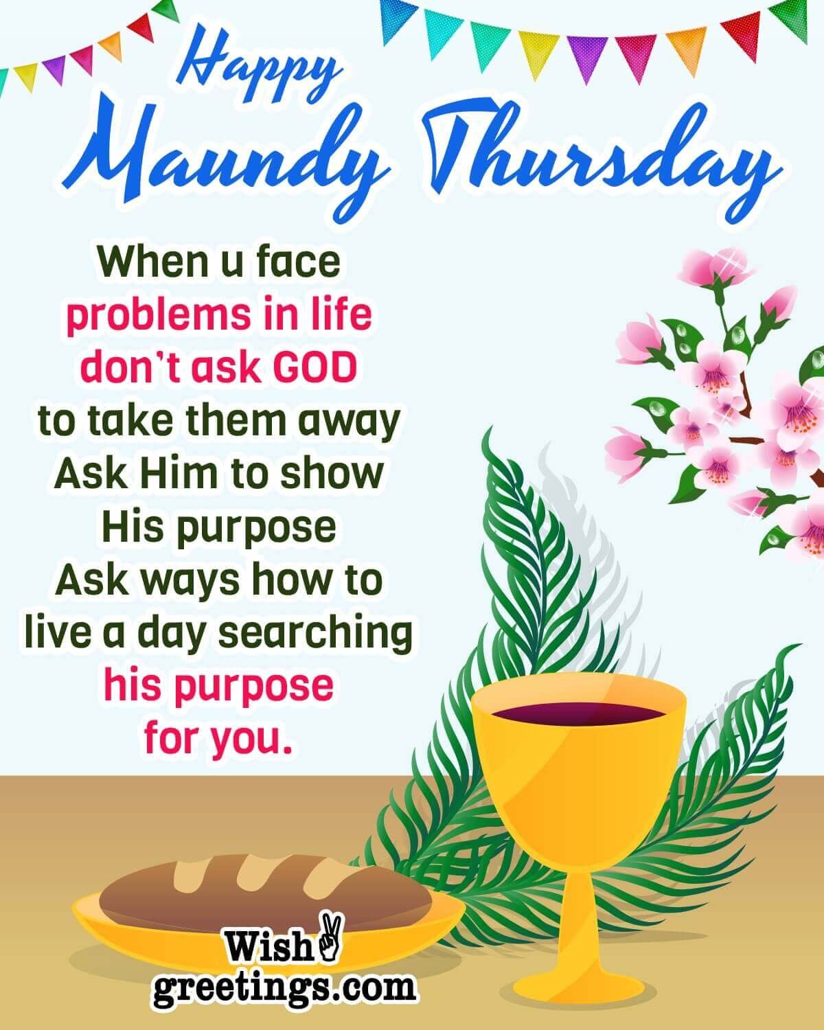 Happy Maundy Thursday Message Pic