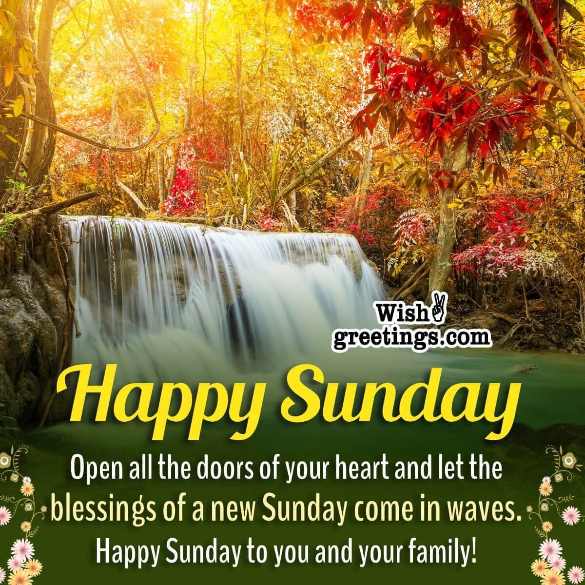 Happy Sunday Wish Pic For Friends And Family