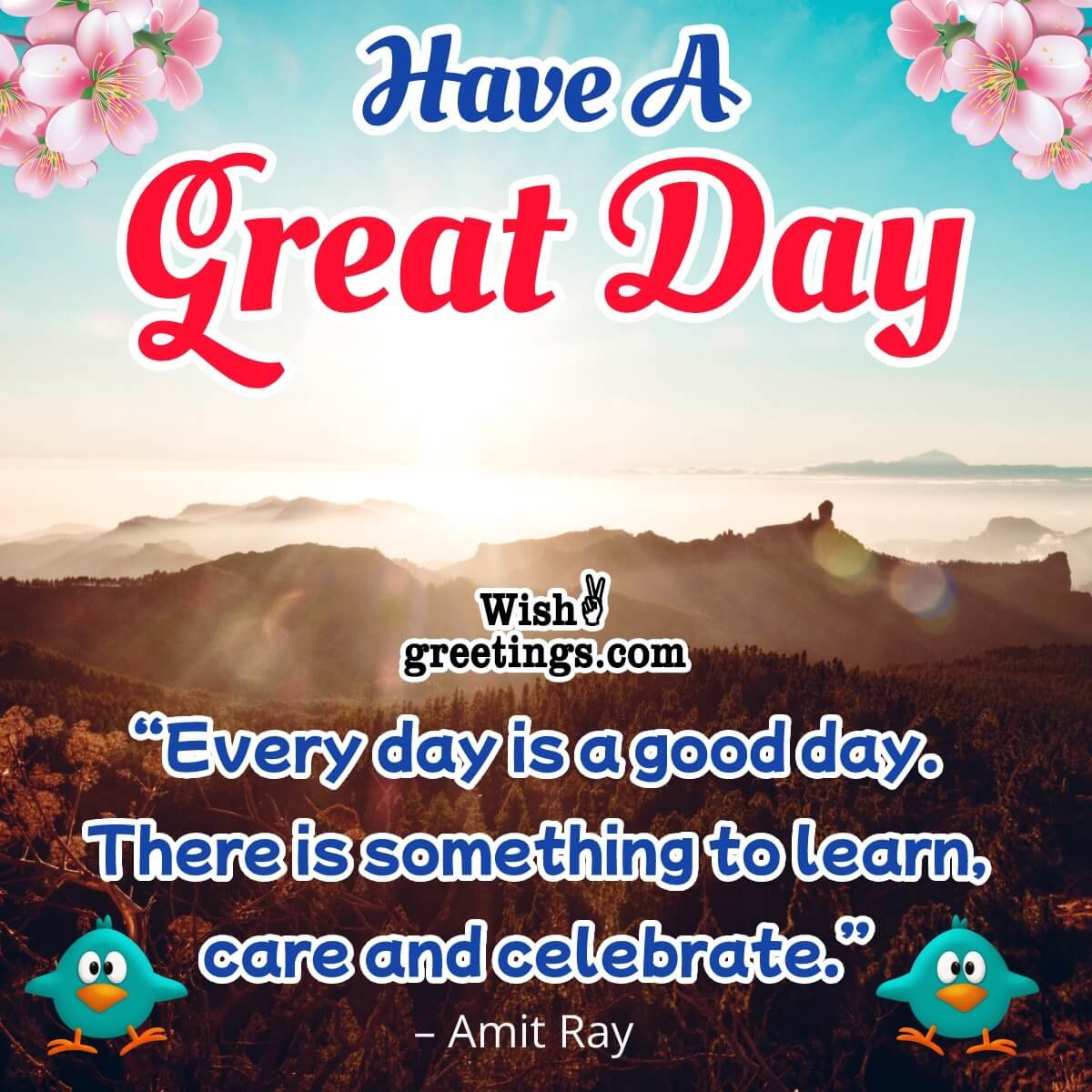Inspirational Great Day Quote Image