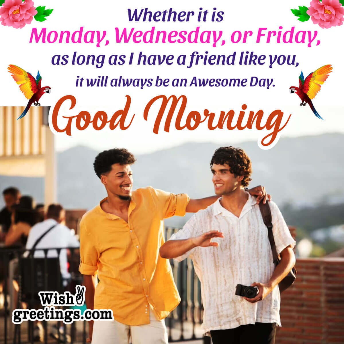 Monday Good Morning Wish Image