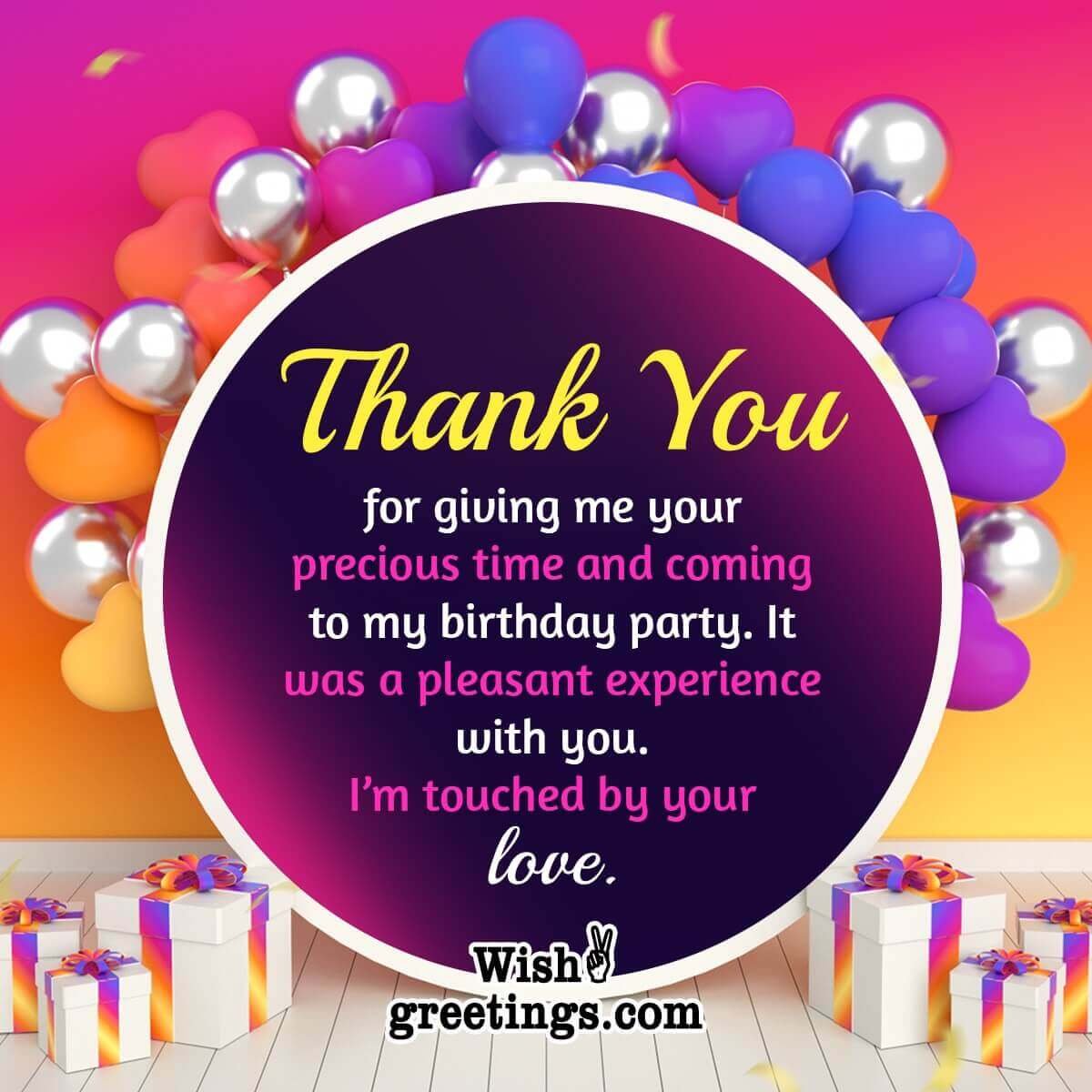 Thank you for Birthday Wishes - Wish Greetings