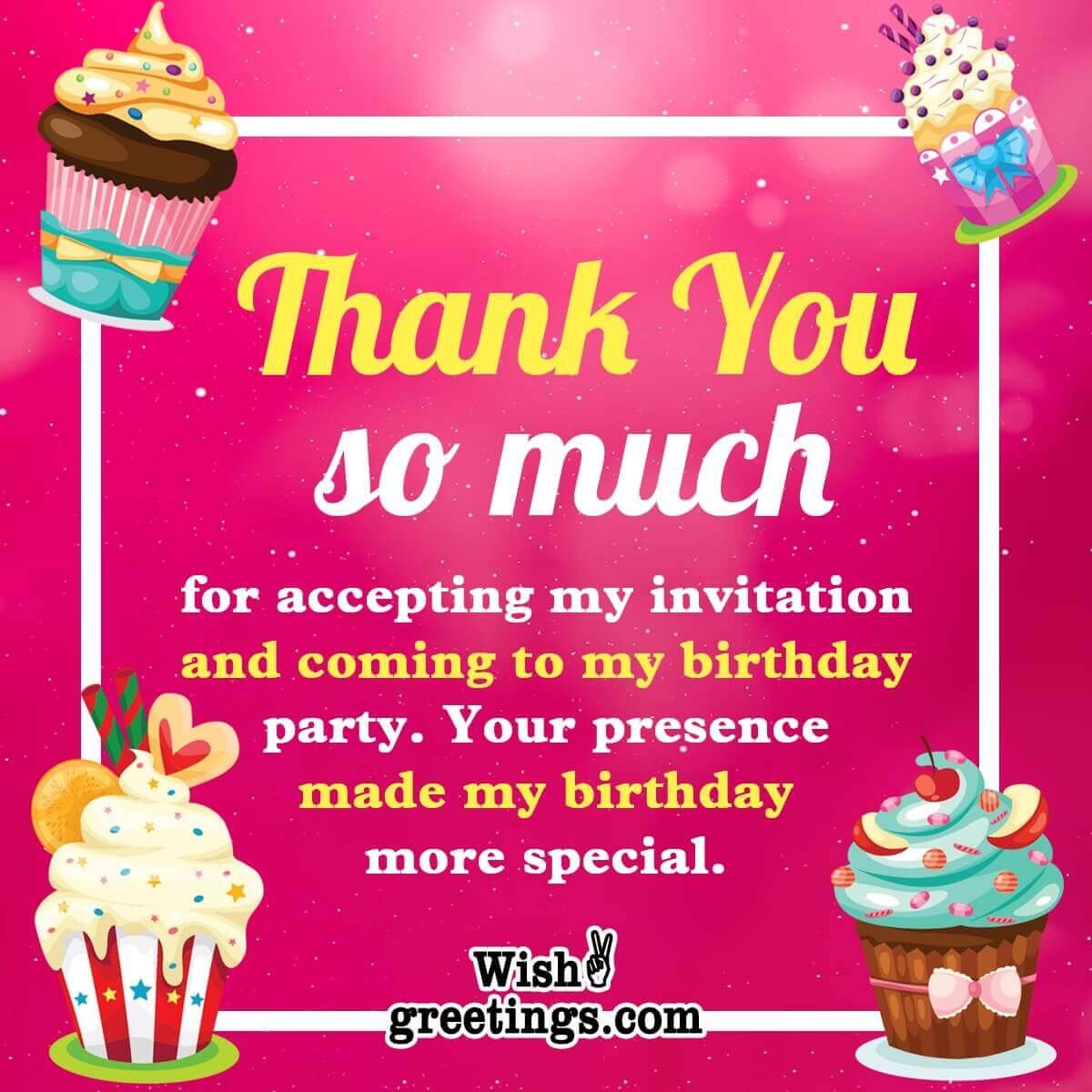 Thank you for Birthday Wishes - Wish Greetings