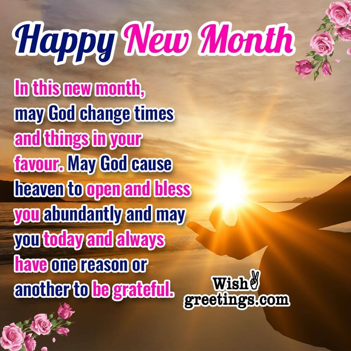 Happy New Month Blessed Wish Picture